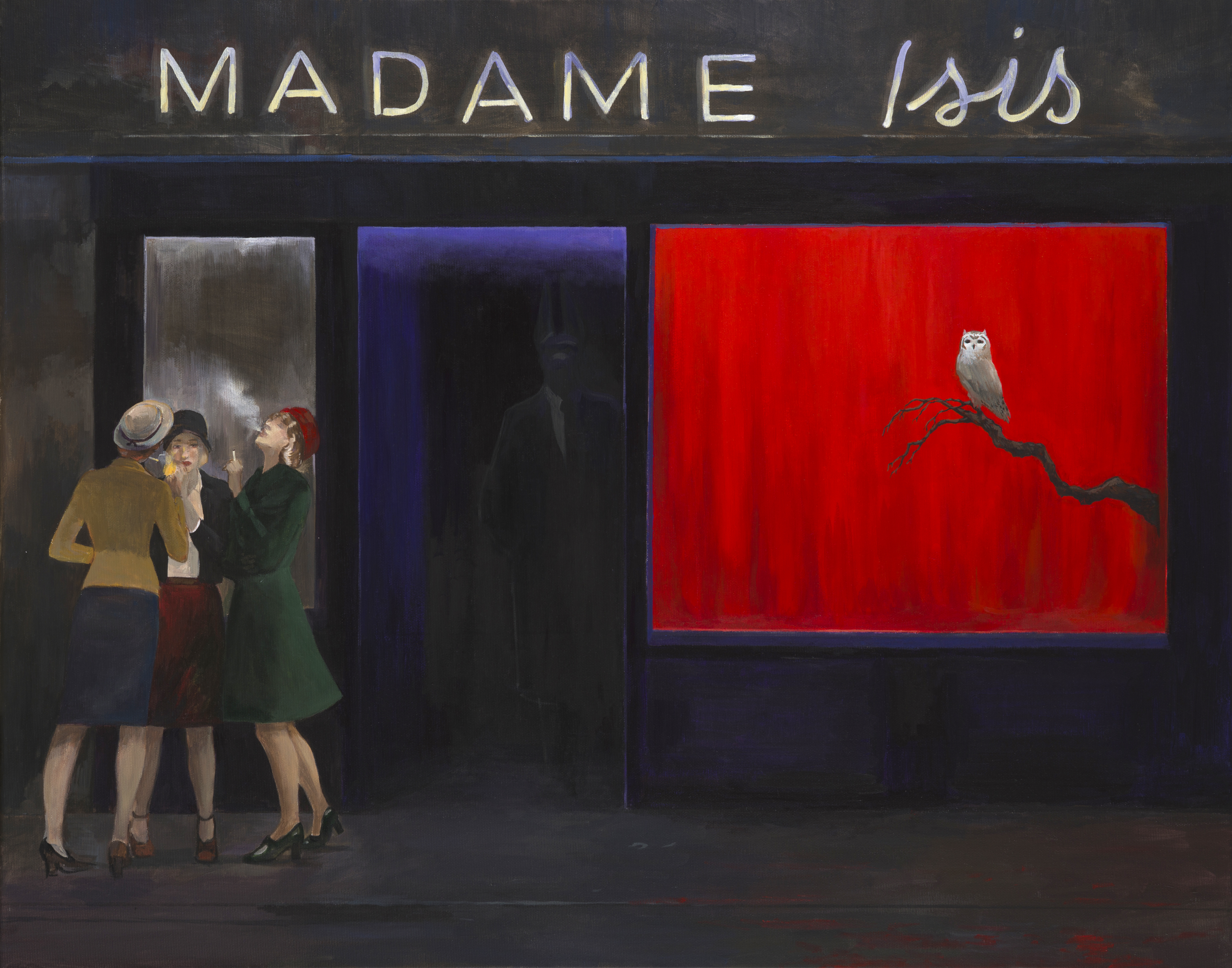 Joanna Karpowicz „Madame Isis”, 74 x 92 cm, akryl na płótnie, 2016